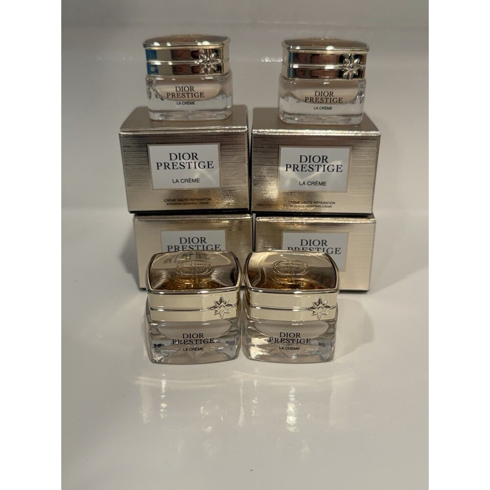 DIOR Prestige La Crème Luxury 20ml 4 Glass Mini Jars New in Box